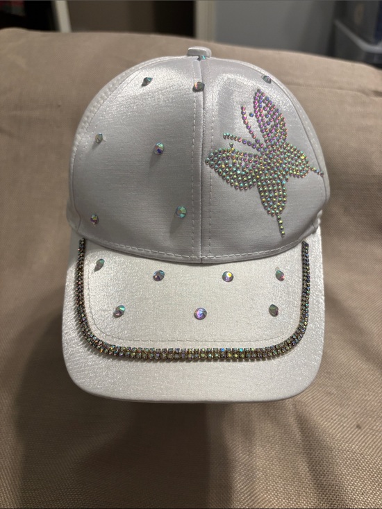 Unbranded Accessories - Unbranded Rhinestone Butterfly Cap